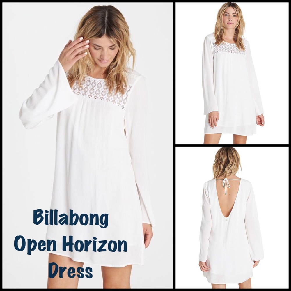 BILLABONG Open Horizon Dress in Off White Sz Large NWT